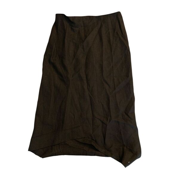 Ivan Grundahl Copenhagen 100% linen skirt lagenlook black women's size 36 - Picture 1 of 5